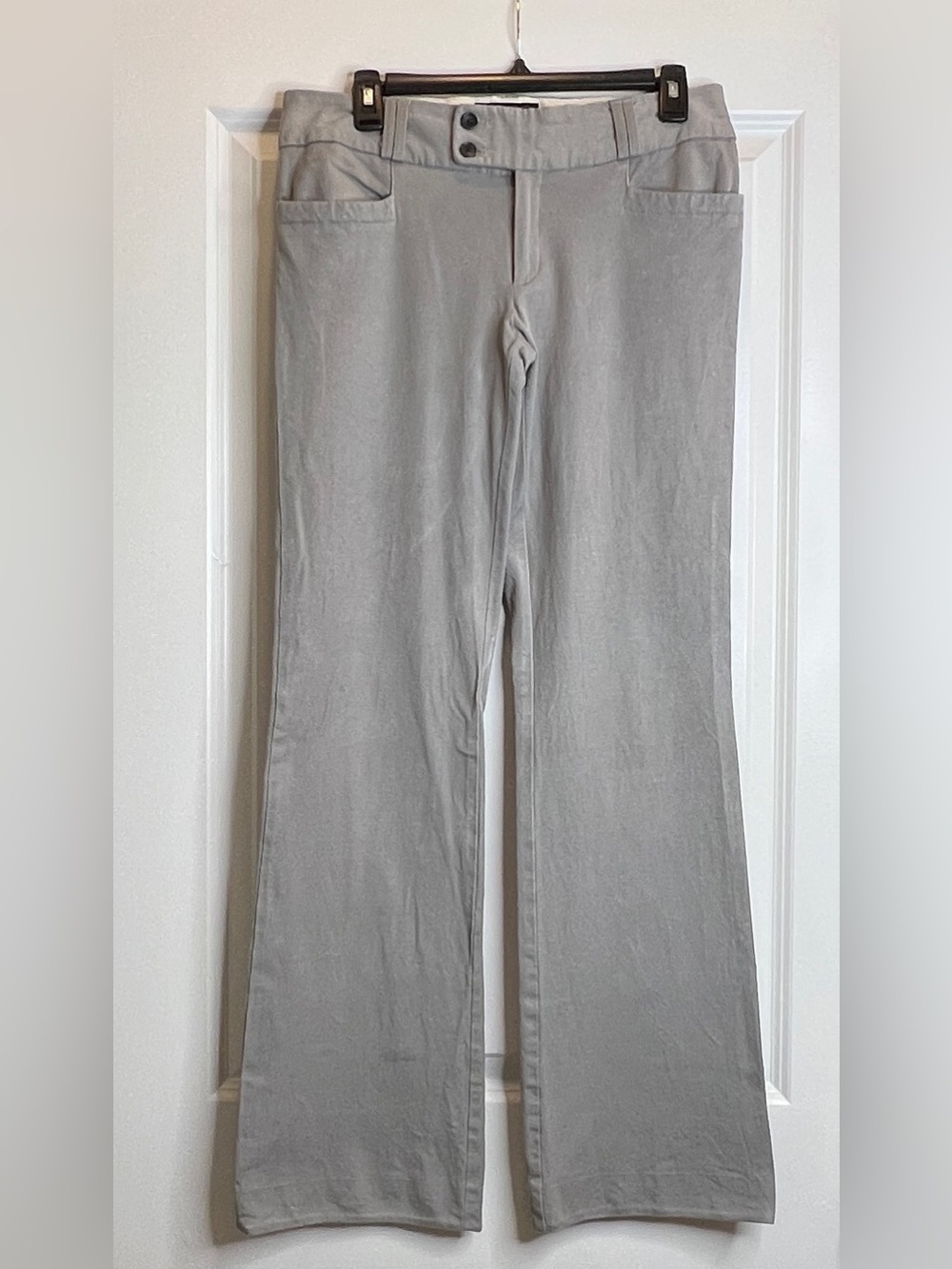 Banana Republic Pants 8L Tall Gray Martin Fit Bootcut Flare Dress Pants